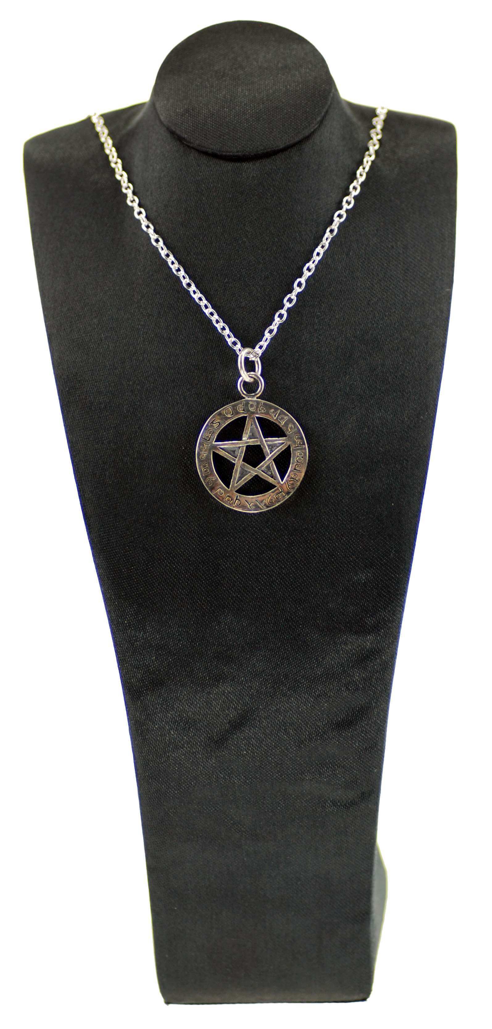 Sterling Silver Elfin Protection Pentagram Pendant - Happy Glastonbury Sterling Silver Elfin Protection Pentagram Pendant - Happy Glastonbury