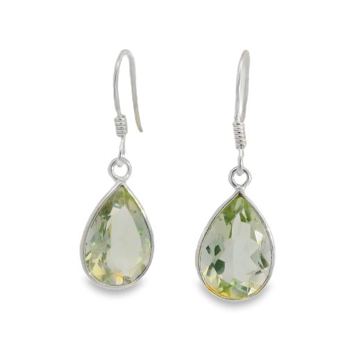 Prasiolite Peardrop Earrings