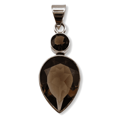 Smoky Quartz Goddess Style Pendant