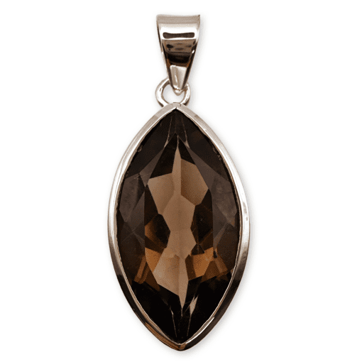 Smoky Quartz Marquise Pendant