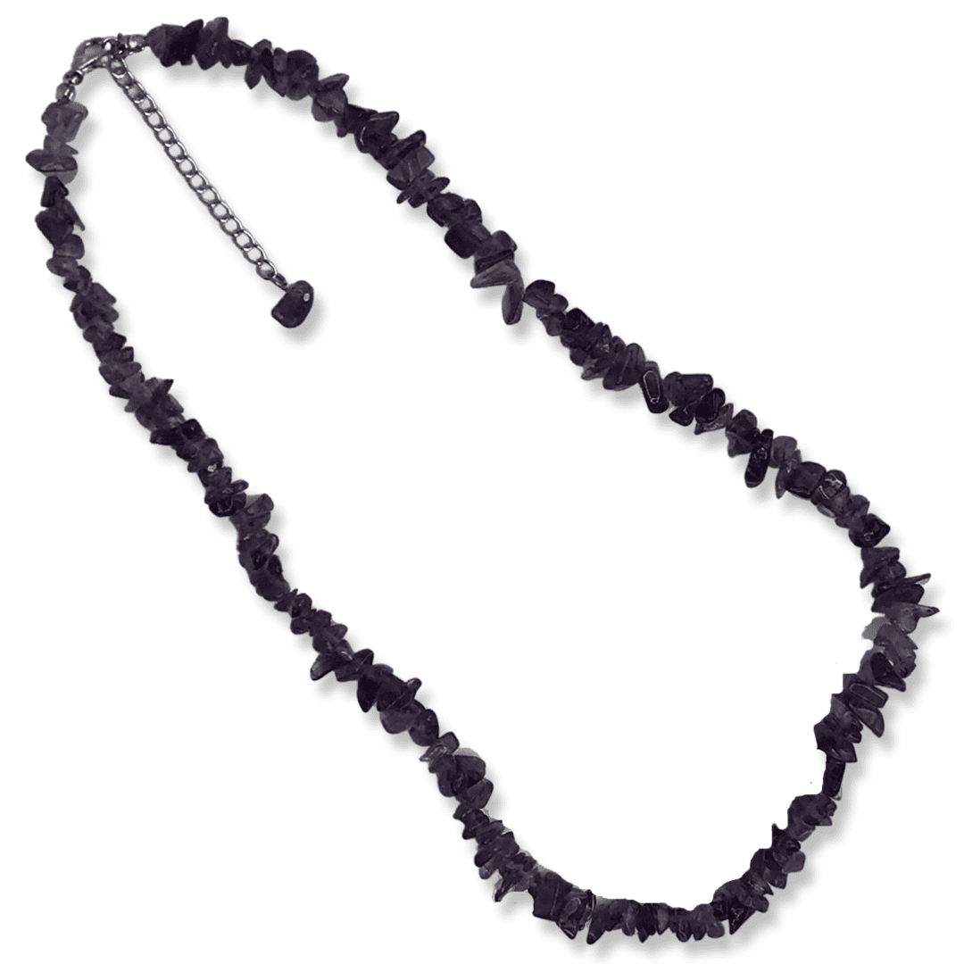 Amethyst Chip Necklace with extender Happy Glastonbury