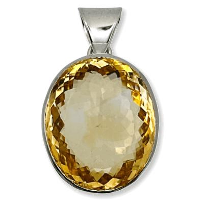 Citrine Faceted Pendant 23.8g