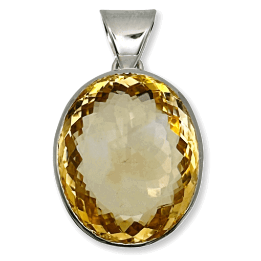 Citrine Faceted Pendant 23.8g