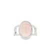 Rose Quartz Oval Faceted Cut Ring - Image 3