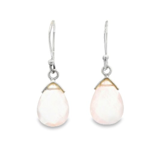 Rose Quartz Drop Earrings 2.5g