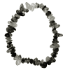 Tourmalinated Quartz Small Chip Elastic Bracelet