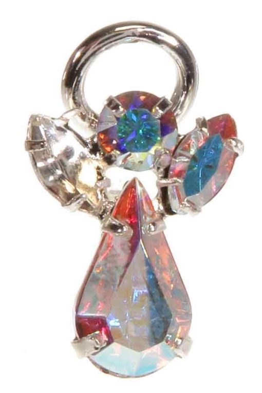 Crystal Guardian Angel Pin - Swarovski Crystal