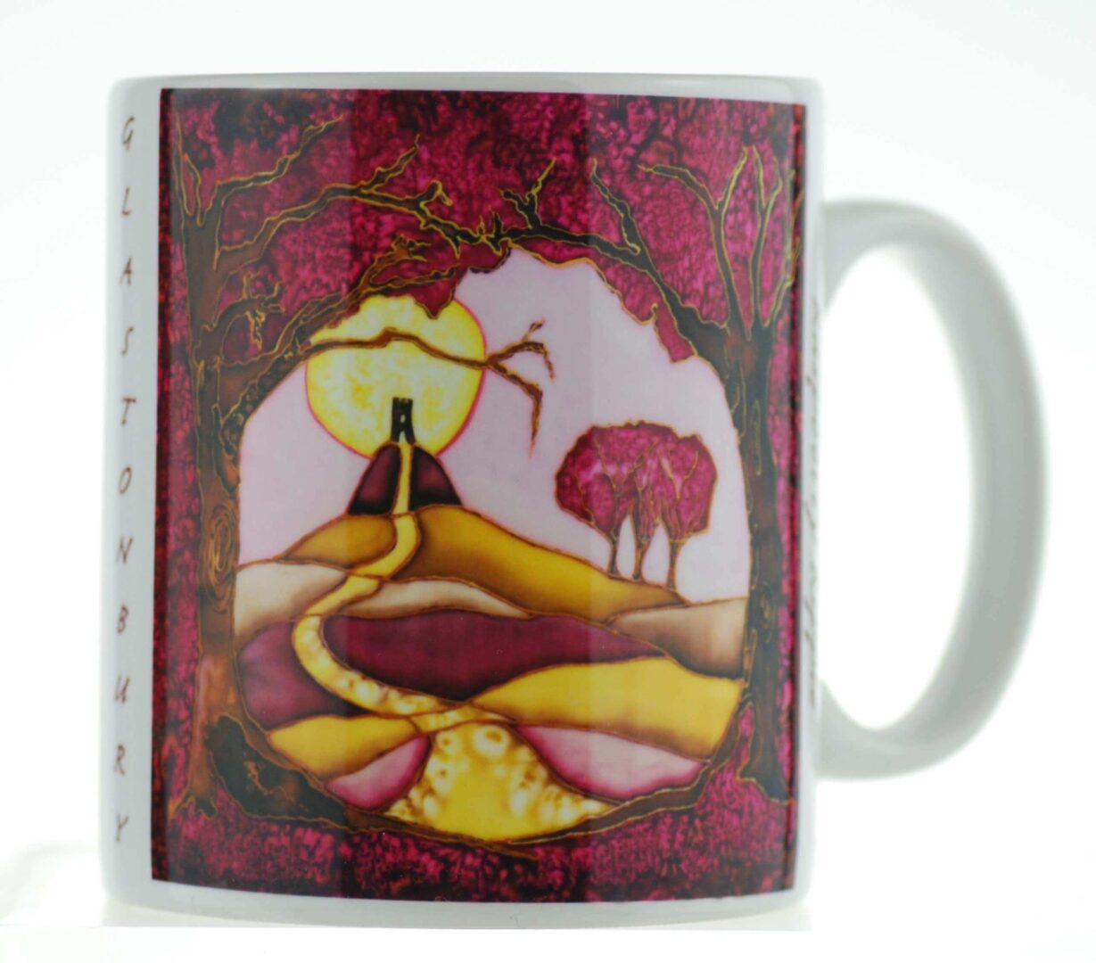 Raspberry Ripple Mug - Happy Glastonbury | Crystals & Gems