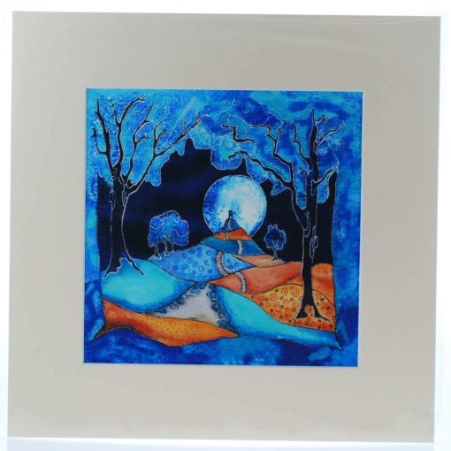 Indigo Moon Mounted Print