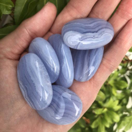 Blue Lace Agate Palmstone