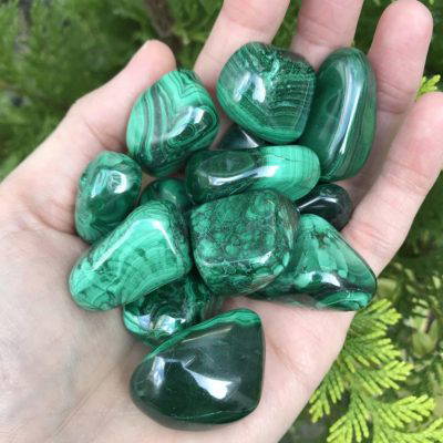 Malachite tumbled large