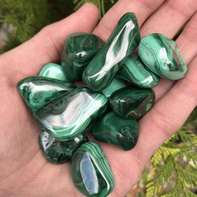 Malachite tumbled small