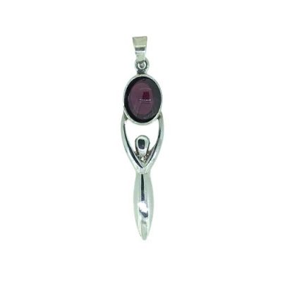 Garnet Goddess Pendant