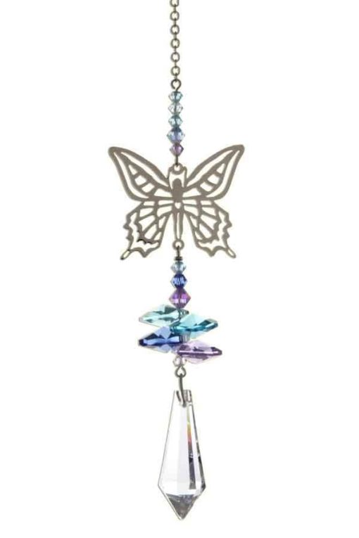 Crystal Fantasy Moonlight Butterfly Suncatcher