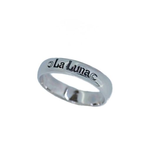 La Luna Engraved Band Ring