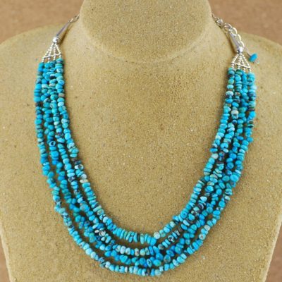 4 Strand Turquoise Navajo Necklace
