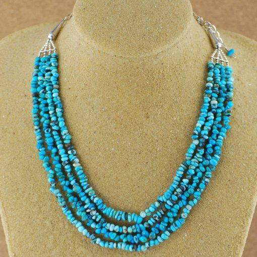 4 Strand Turquoise Navajo Necklace