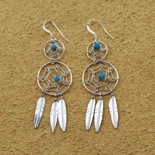 Double Dream Catcher Earrings