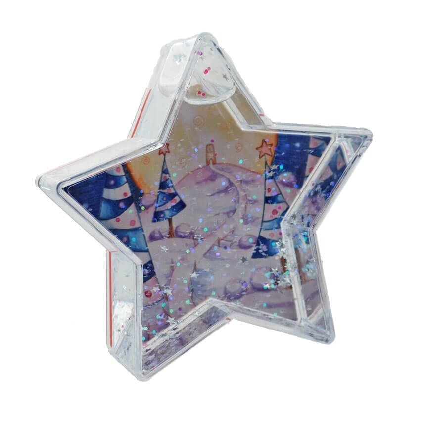 Trees Of Winter Solstice Glitter Snow Star