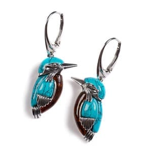 Kingfisher Bird Earrings