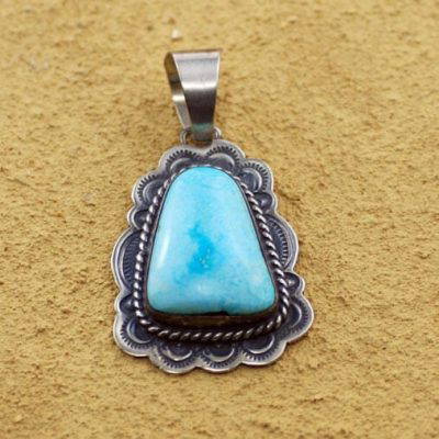 Sterling Silver & Turquoise Pendant