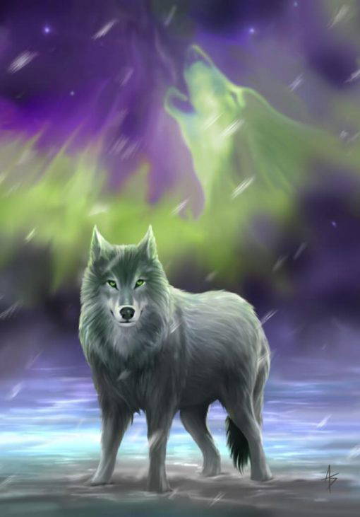 Aura Wolf Card