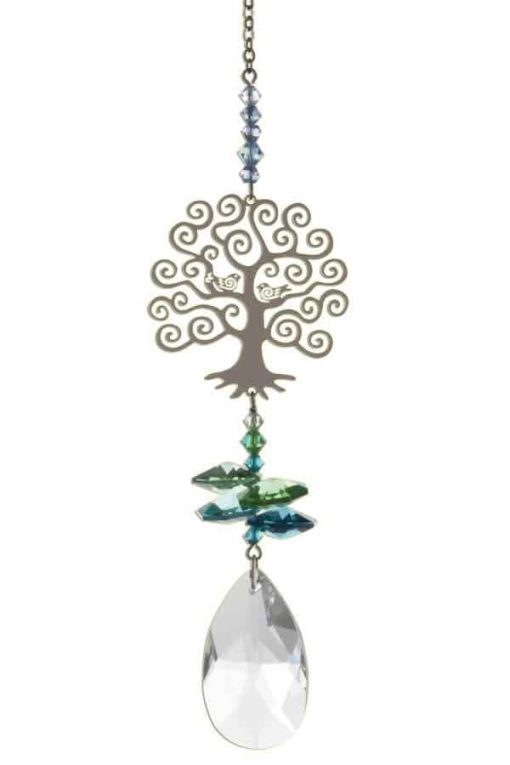 Crystal Fantasy - Traditional Tree Of Life Design - Green