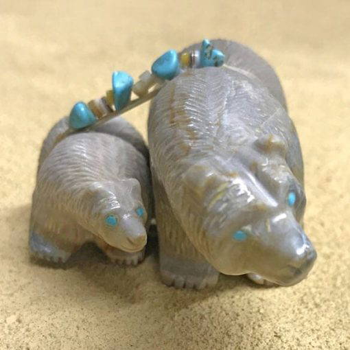 Farlan Quam Bear Pair Zuni Fetish