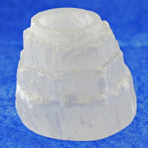 selenite tealight holder