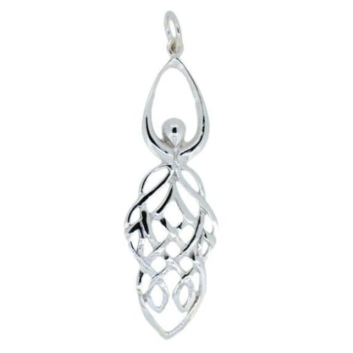 Sterling Silver Celtic Goddess Pendant 3190