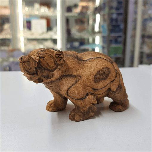 Carved Picture Jasper Bear