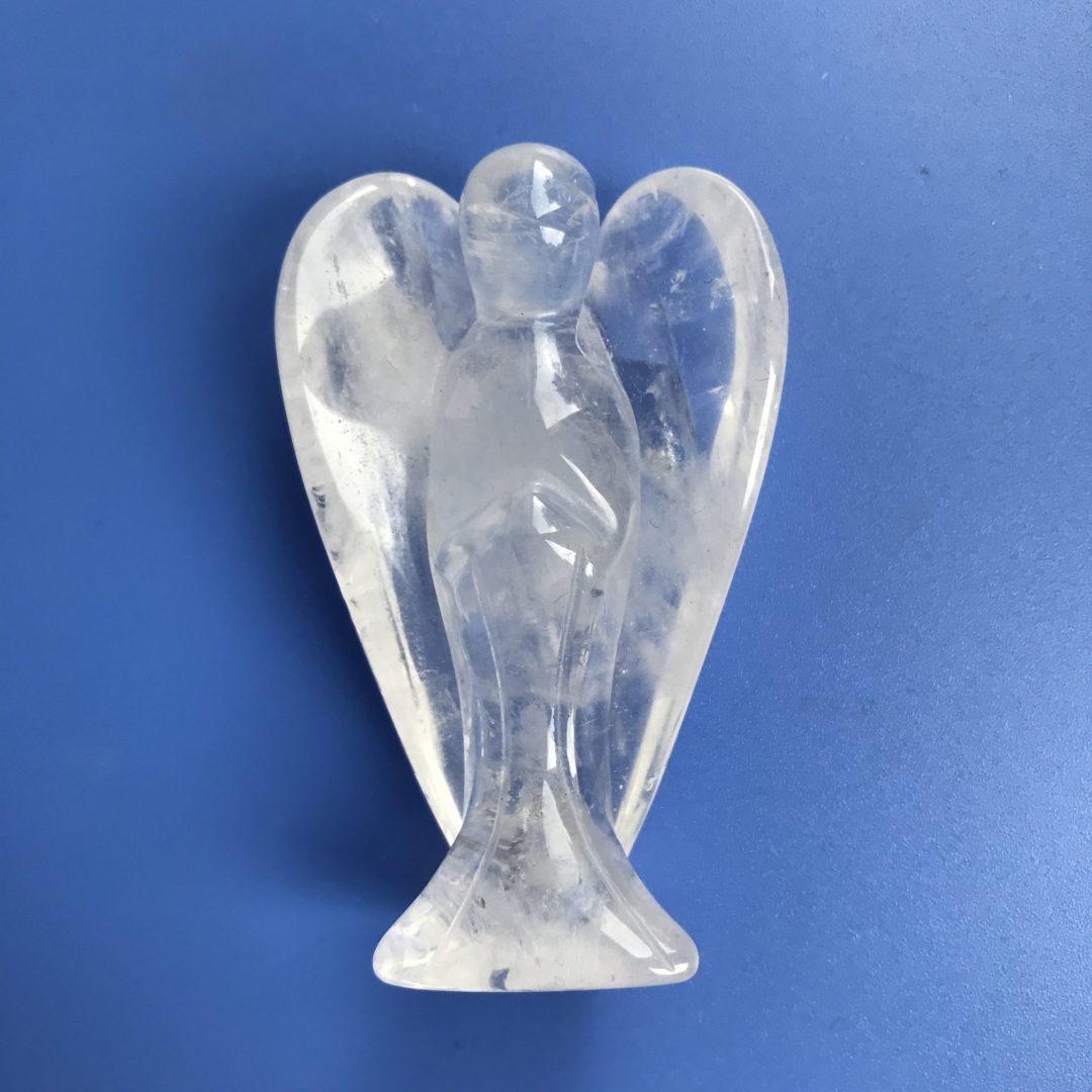 Clear Quartz Angel 112g Happy Glastonbury Crystals & Gems