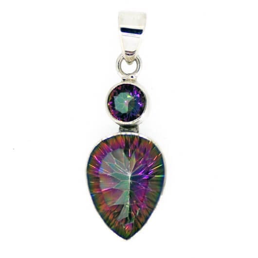 Mystic Topaz Goddess Pendant 4.2 grams