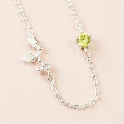 Virgo Constellation & Birthstone Necklace
