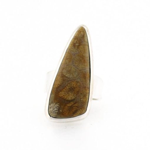 Glastonbury Coral Ring - Size M - Image 2