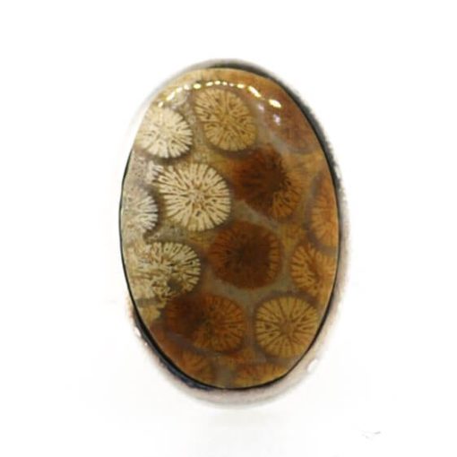 Glastonbury Coral Ring - Size L - Image 2