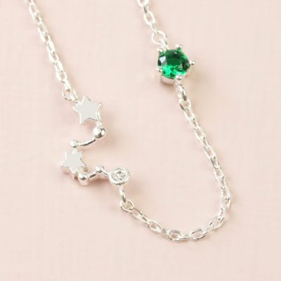 Gemini Constellation & Birthstone Necklace