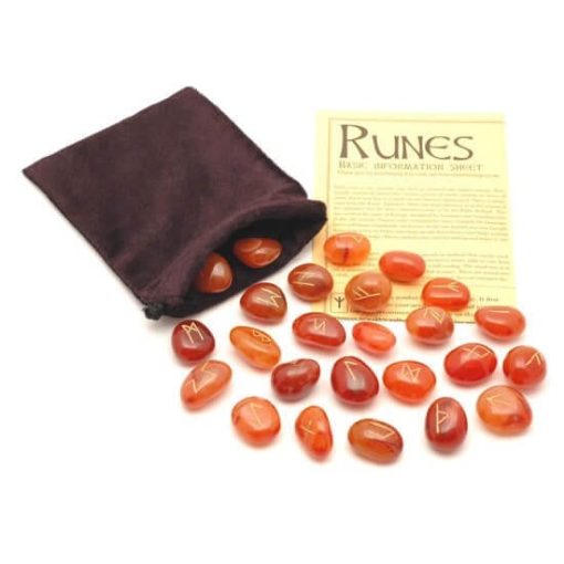 Carnelian Crystal Runes