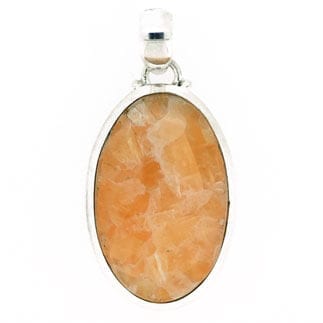 Orange on sale calcite pendant