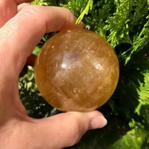 Honey Calcite Sphere 58mm