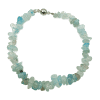 Aquamarine Smooth Chip Bracelet