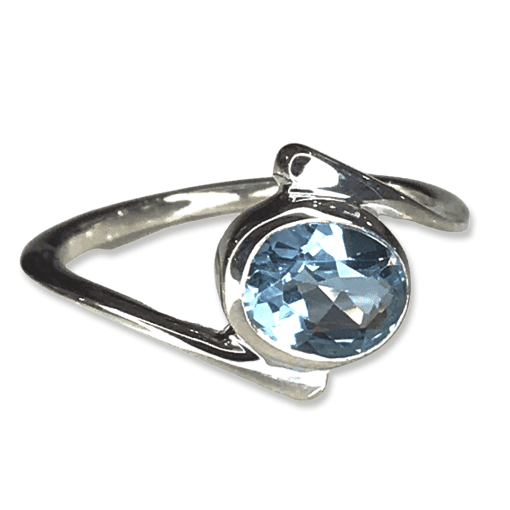 Topaz Contemporary Oval Ring