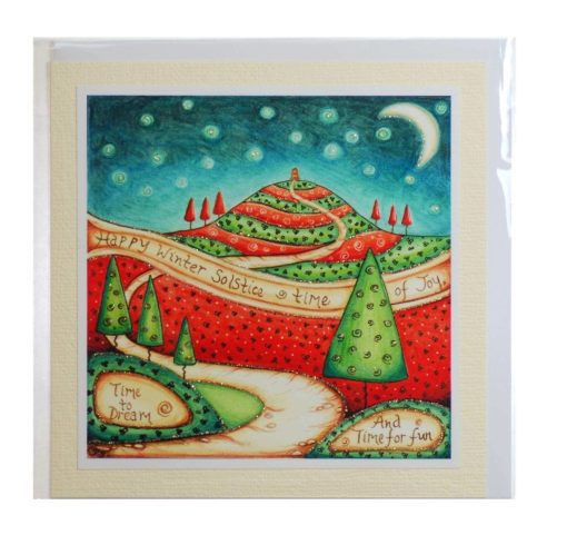 Winter Solstice Card - Happy Art