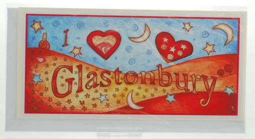 I Love Glastonbury Card - Happy Art