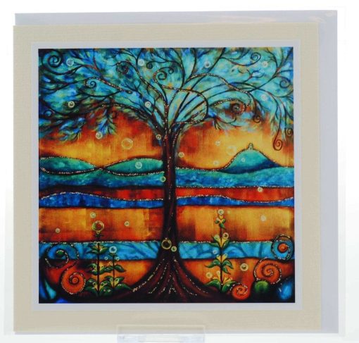 Bubbles in the Wishing Tree Card - Happy Art