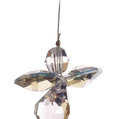 Swarvoski Crystal Guardian Angel - Aurora Borealis