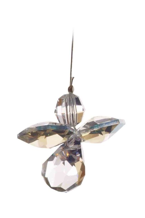 Swarvoski Crystal Guardian Angel - Aurora Borealis