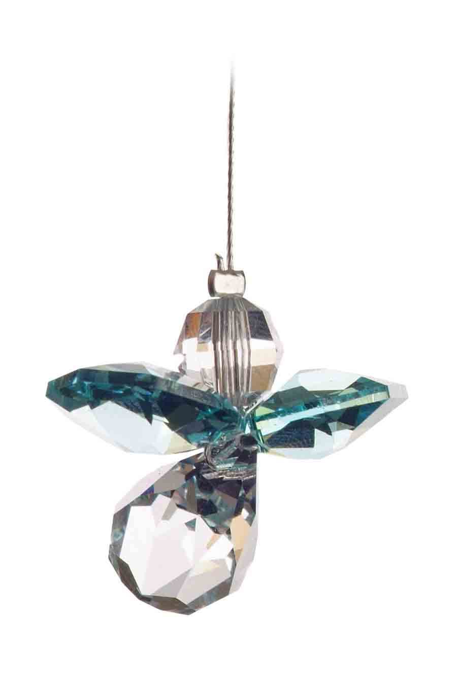 crystal guardian angel - blue zircon