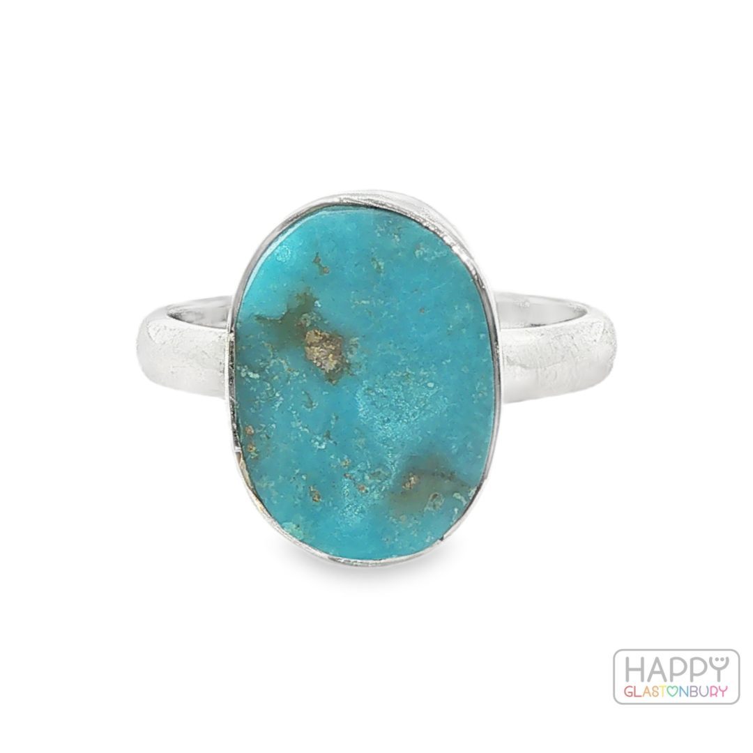 Sleeping Beauty Turquoise Ring - UK ring size O