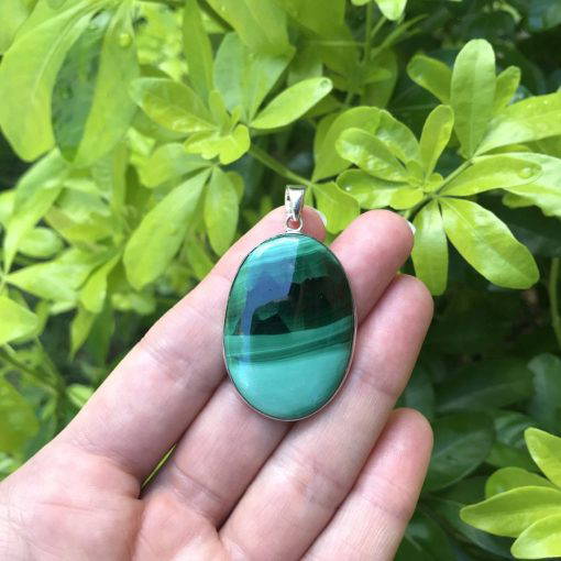 Large Malachite Pendant - 15.4 grams - Image 2